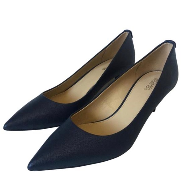 MK-Flex Pump Leather Size 7 Admiral Navy blue - Picture 1 of 7